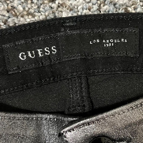 Guess Jeans Los Angeles Silver Denim; Women's size 26, new with tags - Picture 6 of 16